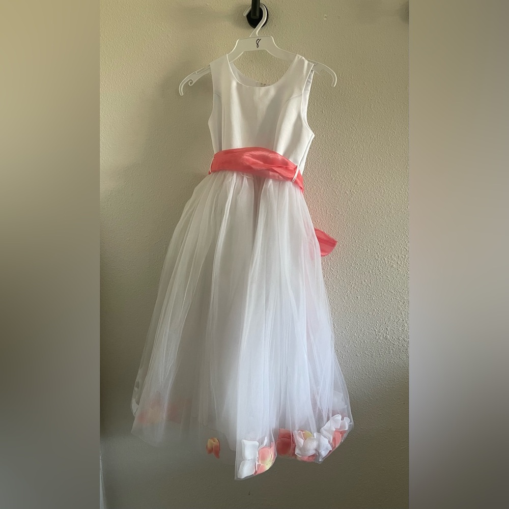 Girls Kids Flower Petal Dress Tutu Gown Formal Wedding Princess Birthday Dresses